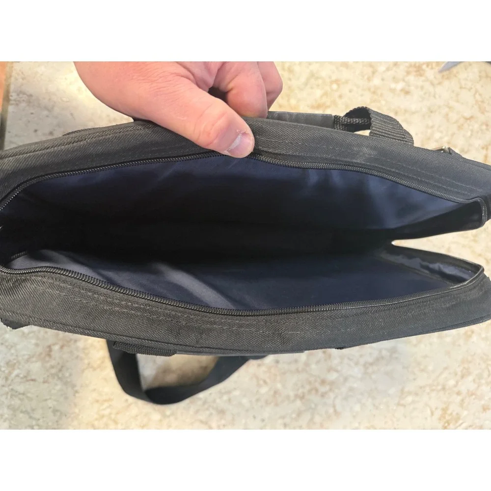 HP Laptop Messenger Bag Black Ballistic Nylon Briefcase Shoulder Strap Case